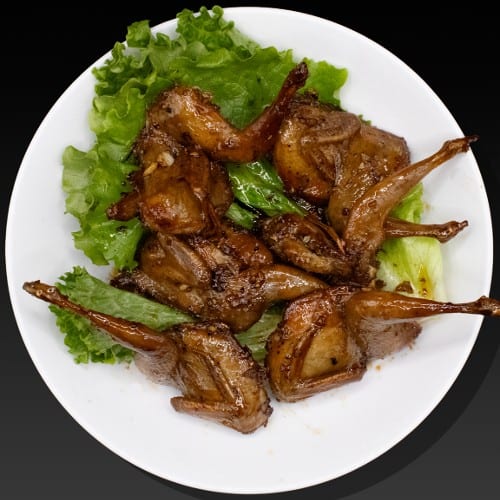 Fried Quail with Butter.