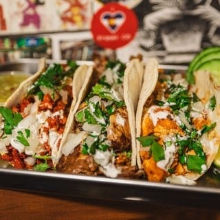 Small Taco Bar W/ Rice & Beans