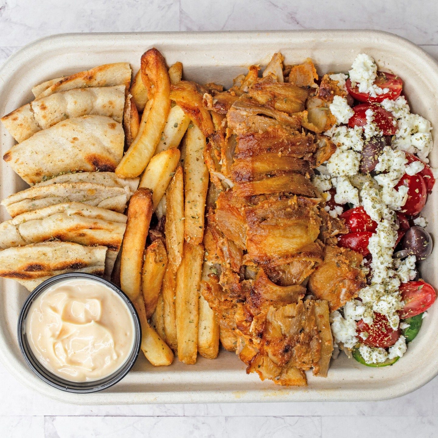 Chicken Gyro Platter.