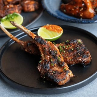 L - TANDOORI MINT LAMB CHOPS (2pc)