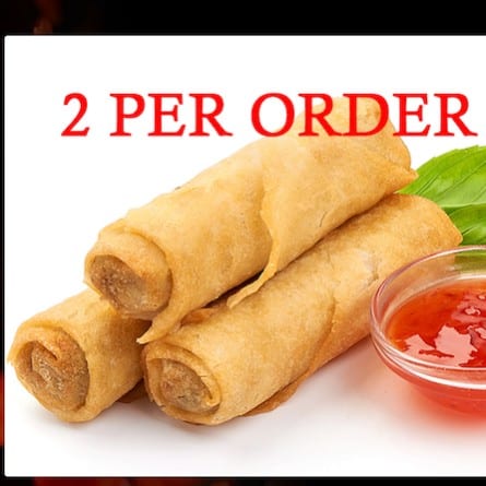 PORK EGG ROLLS (2 PER ORDER).