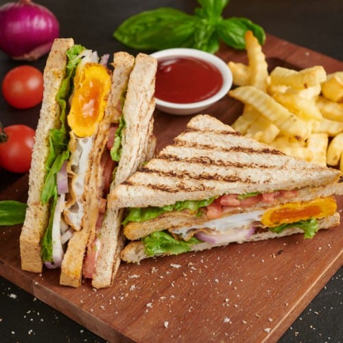 Italian Omelet Hot Sandwich.