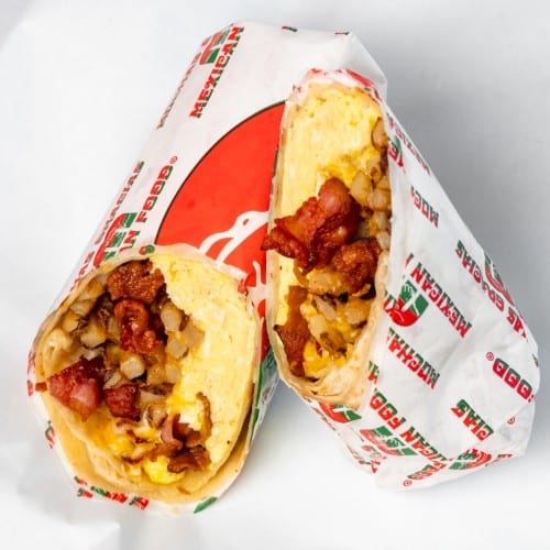 Bacon Breakfast Burrito.