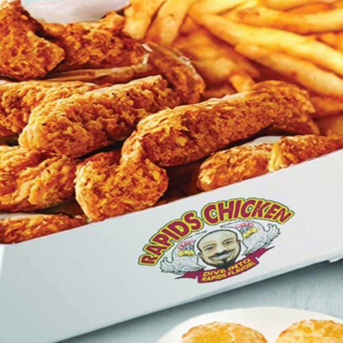 10pc. Chicken Tenders, Fries, 2 Coleslaw & 2 Biscuit.