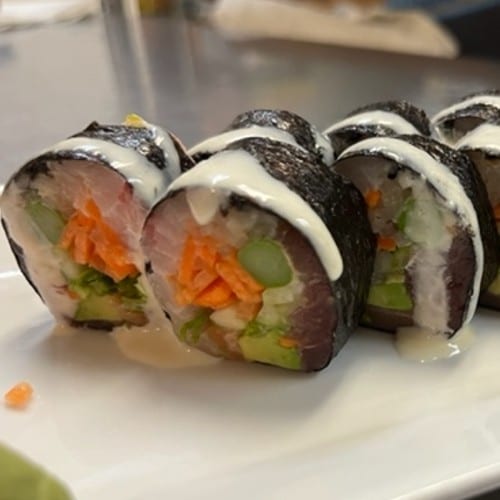 Mumbo Jumbo Sashimi Roll (No Rice).