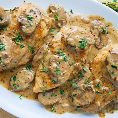 CHICKEN MARSALA.