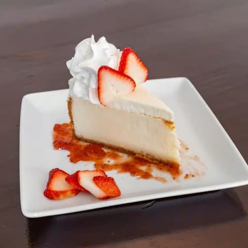 New York Cheesecake with Fresh Strawberry.