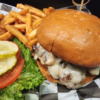 Mushroom Swiss Burger