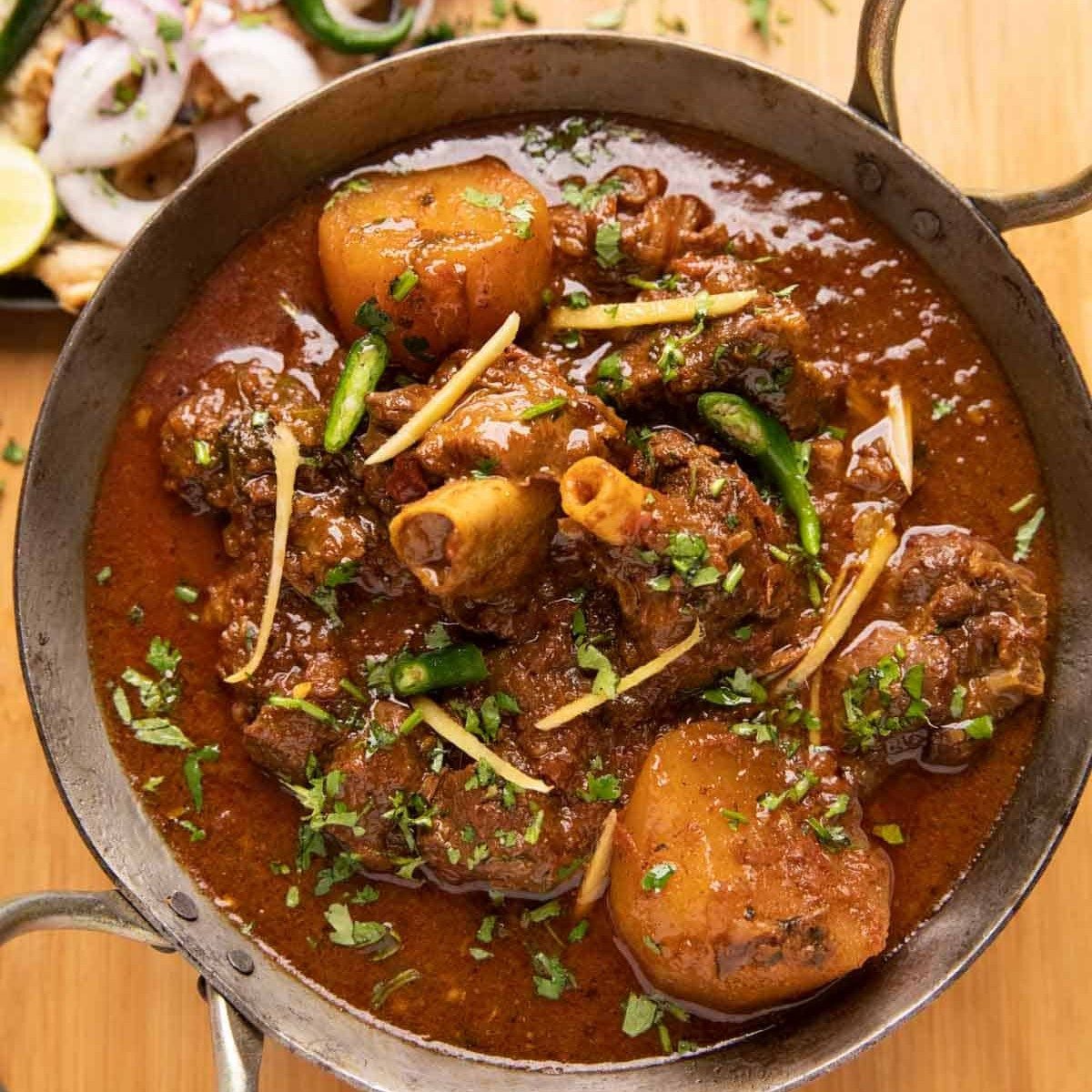 Kadai Goat Curry.