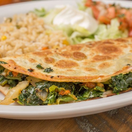 138. Spinach Quesadilla.