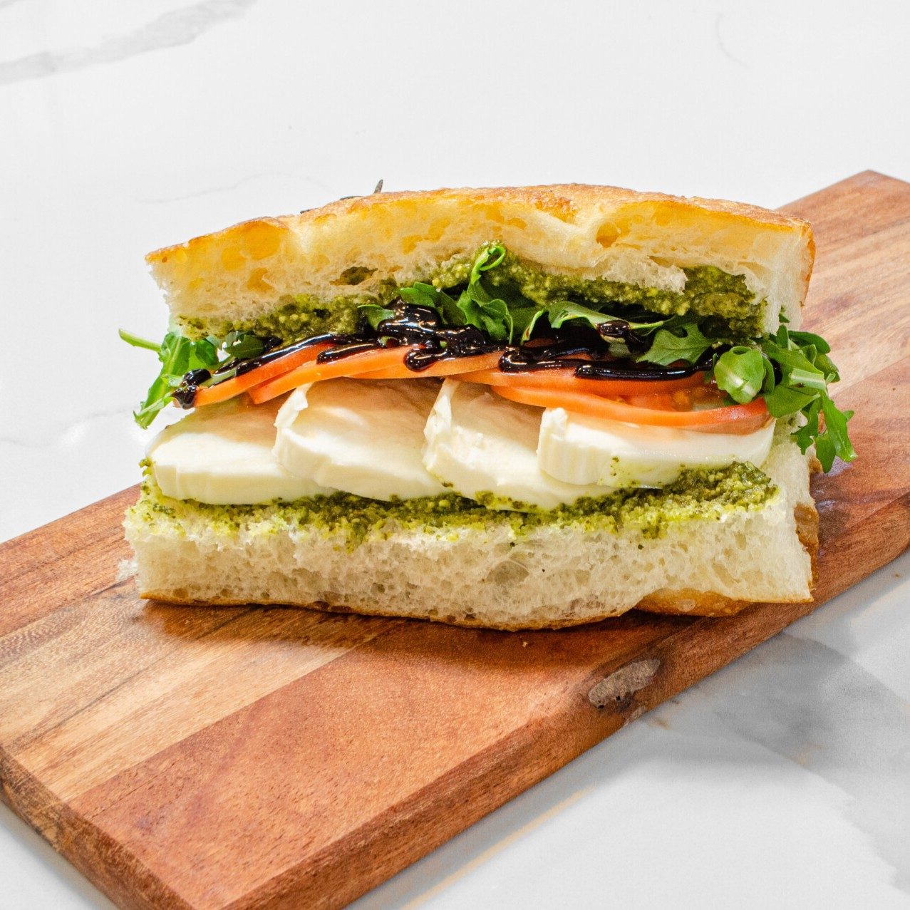 Caprese Cold Sandwich.