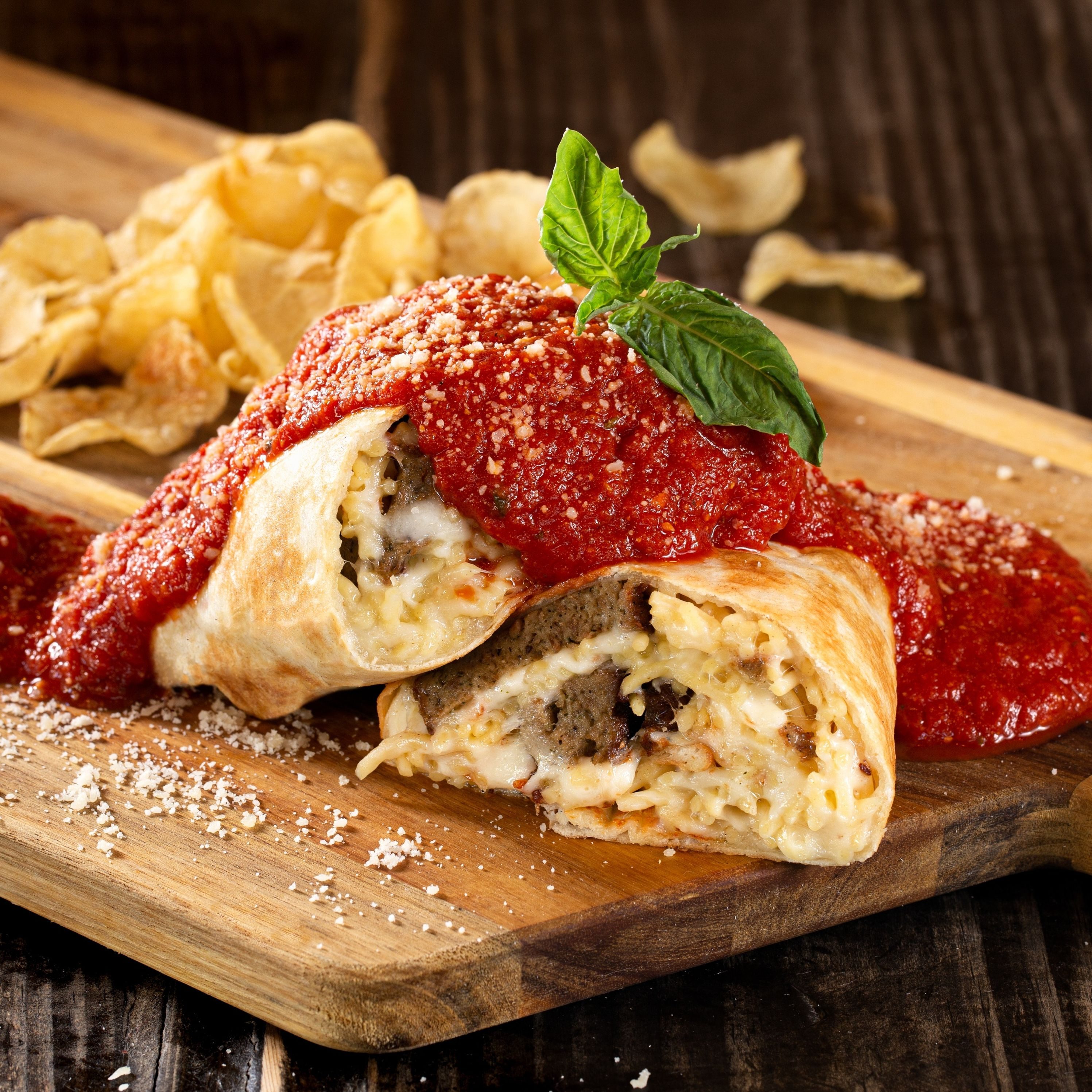 Spaghetti Pie Panino.