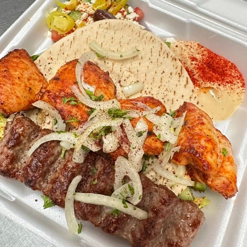 #20 Chicken Shish & Beef Lule Combo.