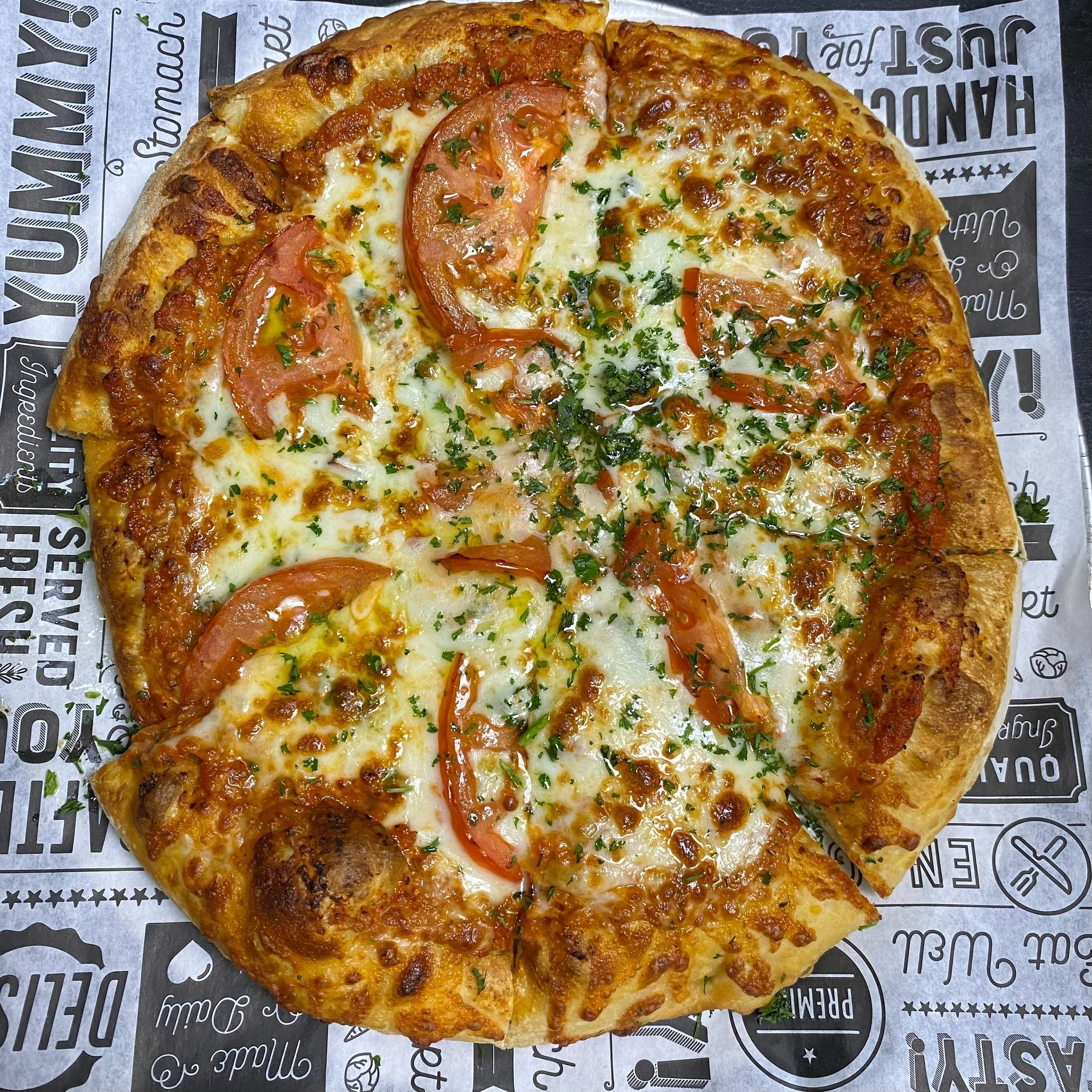 Margherita Neapolitan pizza.