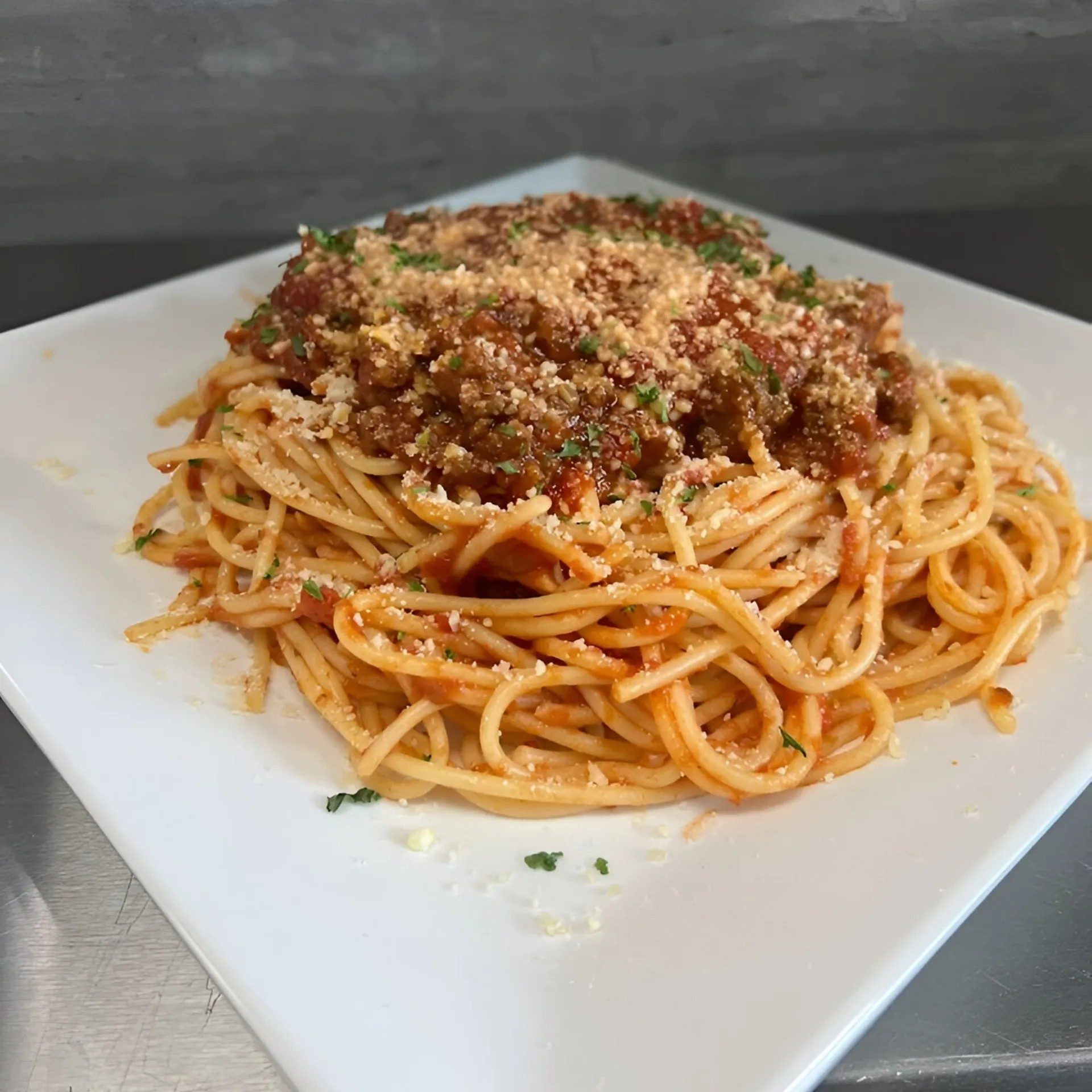 Spaghetti & Meat Sauce.