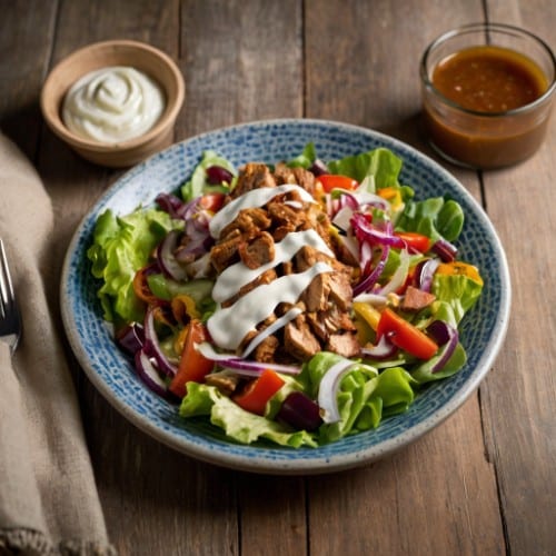 Tikka Cheesesteak Salad.