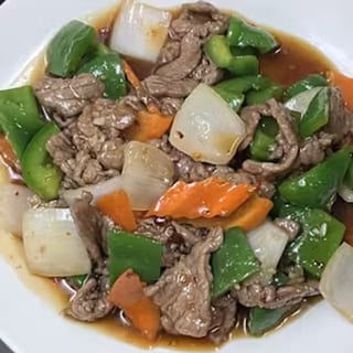 (L) Beef with Green Pepper