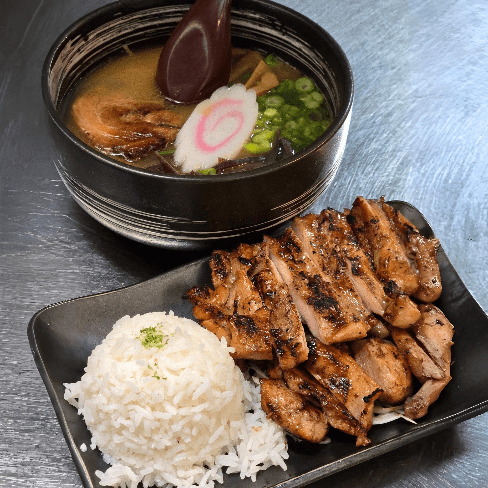 Mini Combo with BBQ Chicken.