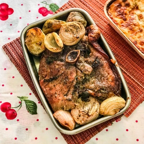 Baked Lamb Dinner.