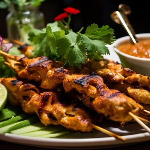Chicken Kobidah Kabob Skewer.