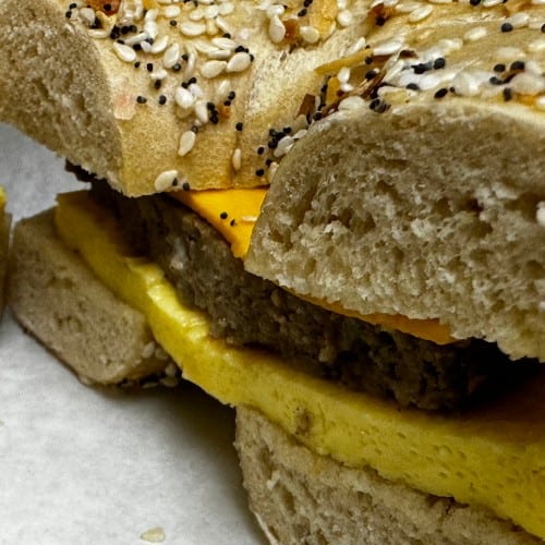Meat & Cheese Bagel.