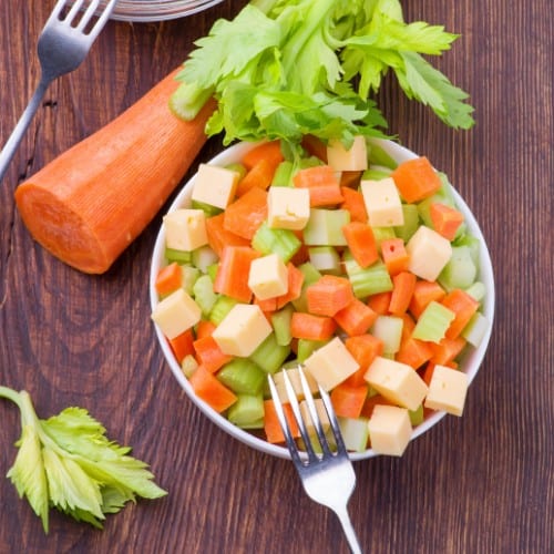 Carrots and Celery Sticks.