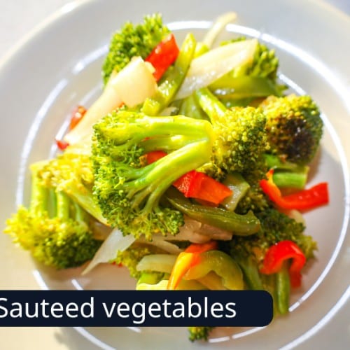 Sauteed Vegetables Side.