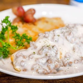 Biscuits and Gravy W/ Sausages