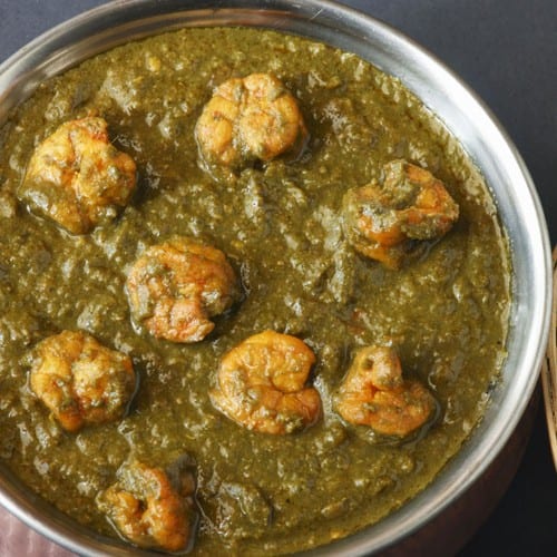 Shrimp Palak.