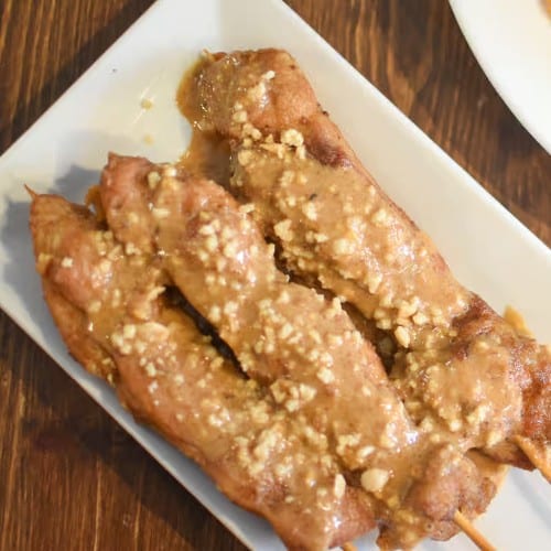 Chicken Skewers 花生沙爹雞串.