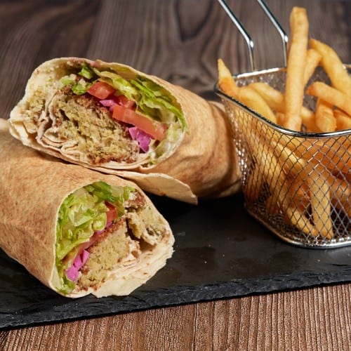 Falafel Wrap Combo.