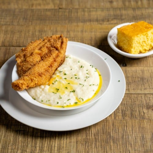 Catfish Fillet and Grits.