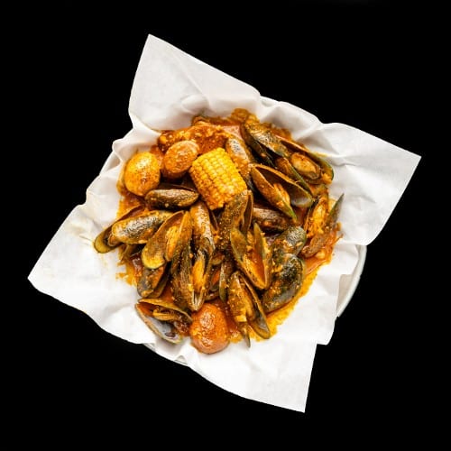 Half Shell Green Mussels.