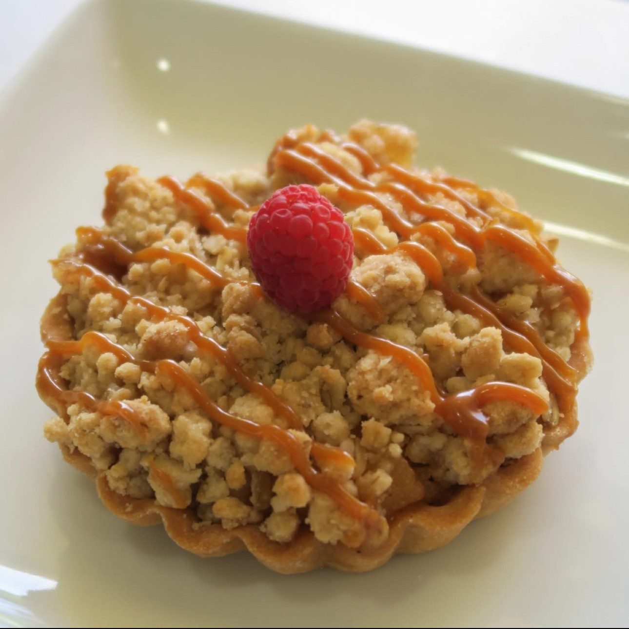 4" Apple Caramel Tart.