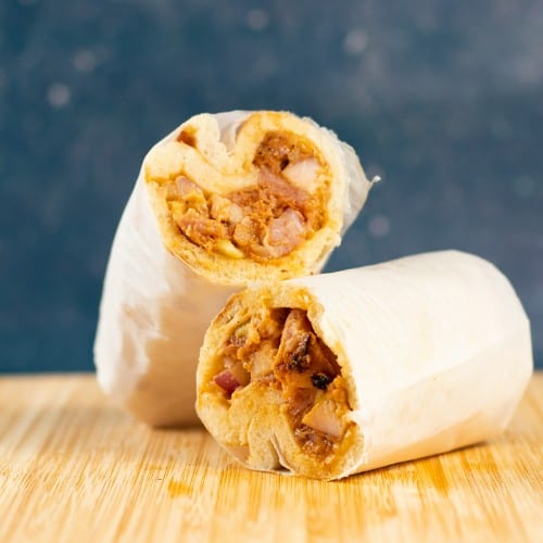 Chicken Shawarma Pita Roll.