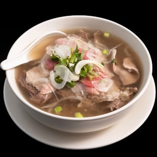 P4. Slices of Rare Eye Round Steak Pho (GF)