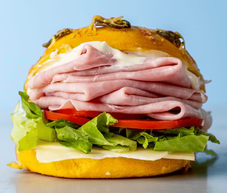 Ham & Swiss Sandwich.