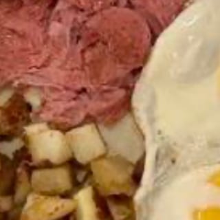 PASTRAMI WITH TWO EGGS