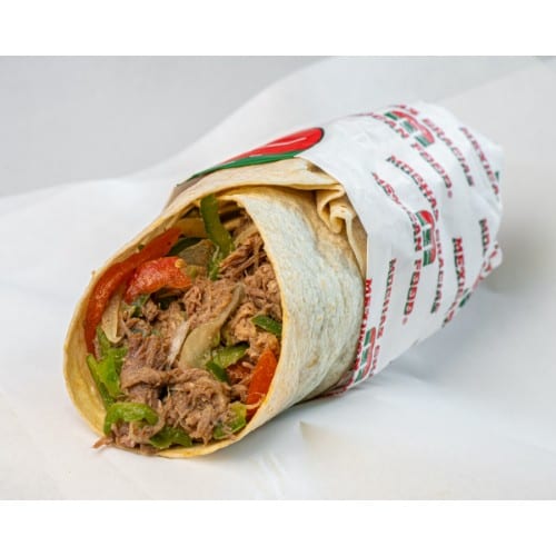Shredded Beef Burrito.