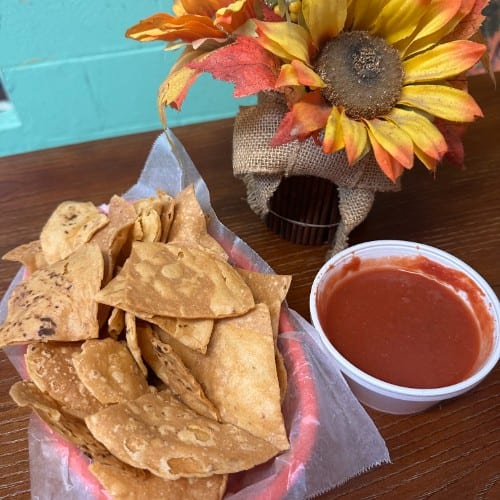 Homemade Chips and Salsa.