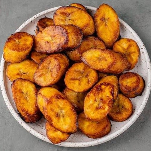 Fried Sweet Plantains / Platano Maduro Frito.