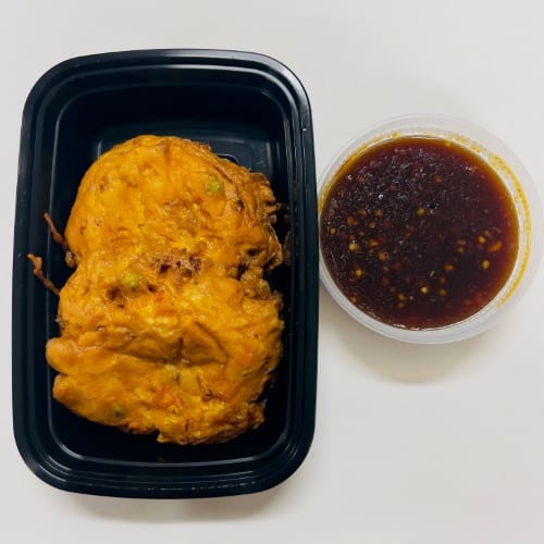 Combination Egg Foo Young.
