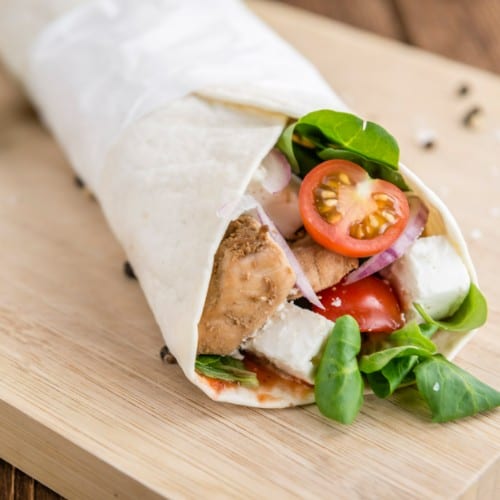 Chicken Caesar Wrap.
