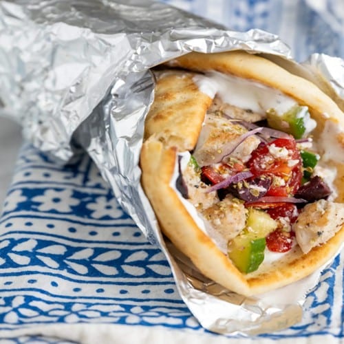 Beef and Chicken Combo Sandwich.