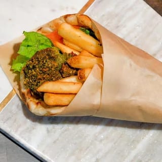 Vegan Falafel Pita Wrap