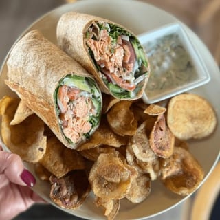 Caesar Salmon Wrap