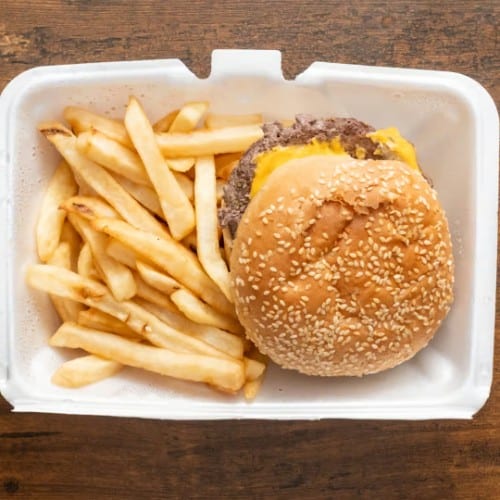 Buy a Cheeseburger Basket Get a Can Soda For FREE.