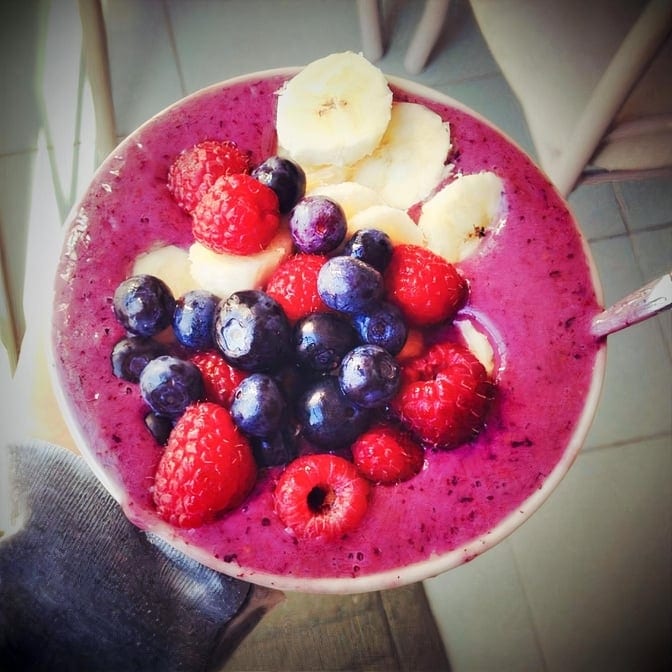 Rasp-N-Blue Smoothie.