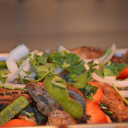 Chicken Seekh Kebab.