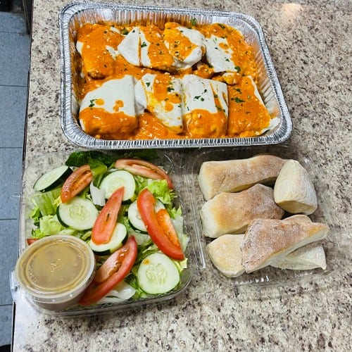 Chicken Parm Vodka Family Meal.